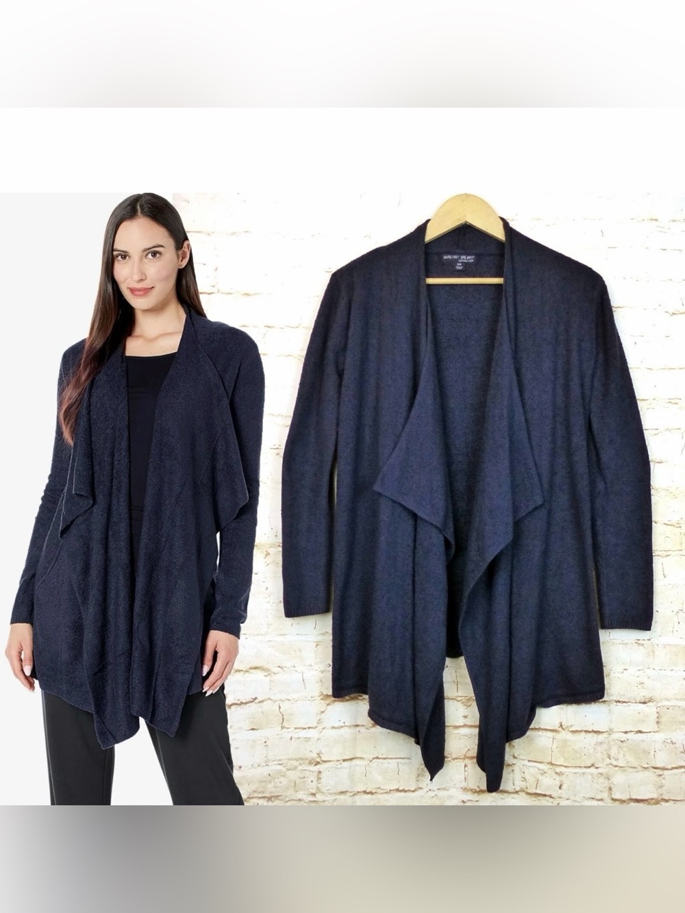 Barefoot Dreams CozyChic Lite Island Wrap Cardigan Blue S/M Cardigan Sweater